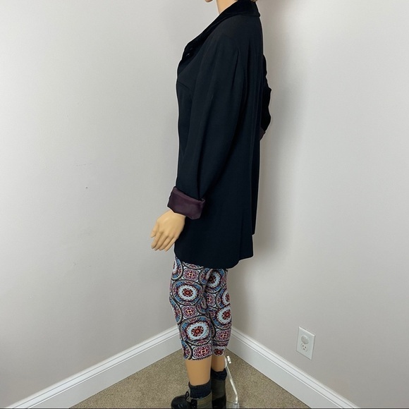 American Made Vintage Wool Blazer – Black, Size 14 - Picture 6 of 11